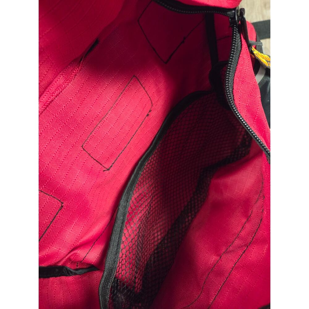 Outward Hound Pet Travel Gear Dog Adjustable Backpack Red Black Hike Camp Bag - Picture 8 of 10